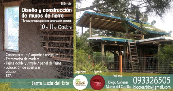 #Uruguay: Workshop of design and construction of soil walls.